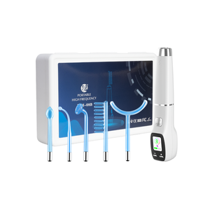 5 en 1 baguette d'électrode portative de baguette de thérapie de peau à haute fréquence rechargeable pour le traitement facial d'élimination d'acné d'Anti-rides - Product Image 1