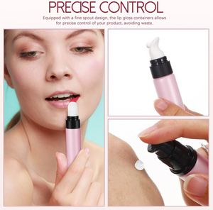 Stock pink Luxury Wholesale 20g Empty Serum Squeeze Eye Cream Tube Cosmetic Packaging with Zinc Alloy Metal Applicator - Product Image 3