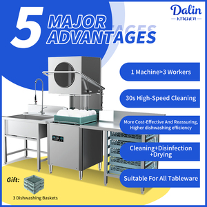 Nuevo Modelo de Lavavajillas con Sistema Inteligente de Ahorro de Energía, Lavavajillas Profesional de Alta Resistencia para Restaurantes - Product Image 2