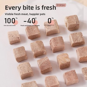 Snack Liofilizzati di Petto d'Anatra per Gatti e Cani, Ricchi di Proteine, Senza Cereali, 100% Carne Fresca Pura, Disponibile OEM/ODM - Product Image 1
