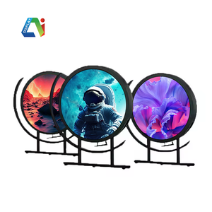 Biểu tượng tùy chỉnh không biên giới vòng bánh <span class=keywords><strong>LED</strong></span> màn hình đường phố cửa hàng quảng cáo <span class=keywords><strong>LED</strong></span> Thông tư hiển thị cửa hàng dấu hiệu cho trong nhà ngoài trời - Product Image 3