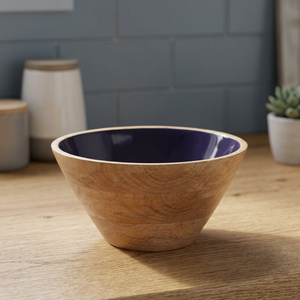 Bol de madera con Mango marrón oscuro, 23 cm x 23 cm x 12 cm - Product Image 3