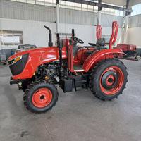 Tracteur agricole 4x4 multifonctionnel à roues avec attelage 3 points pour travaux agricoles, fourni directement par l'usine