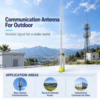 Antenne omnidirectionnelle de station de base CB 27 MHz avec corps en alliage d'aluminium de 6,2 m, connecteur SO239 et puissance d'entrée de 100 W