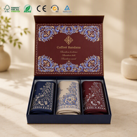 Scatola Regalo Rigida di Lusso Personalizzata con Chiusura Magnetica e Inserti Divisori, Stampa Interna Completa per Confezione Set Bandana e Sciarpa