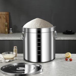 Contenedor de Alimentos de Acero Inoxidable de Gran Capacidad, Sellado, para Transporte y Almacenamiento en la Cocina, Directo de Fábrica - Product Image 6