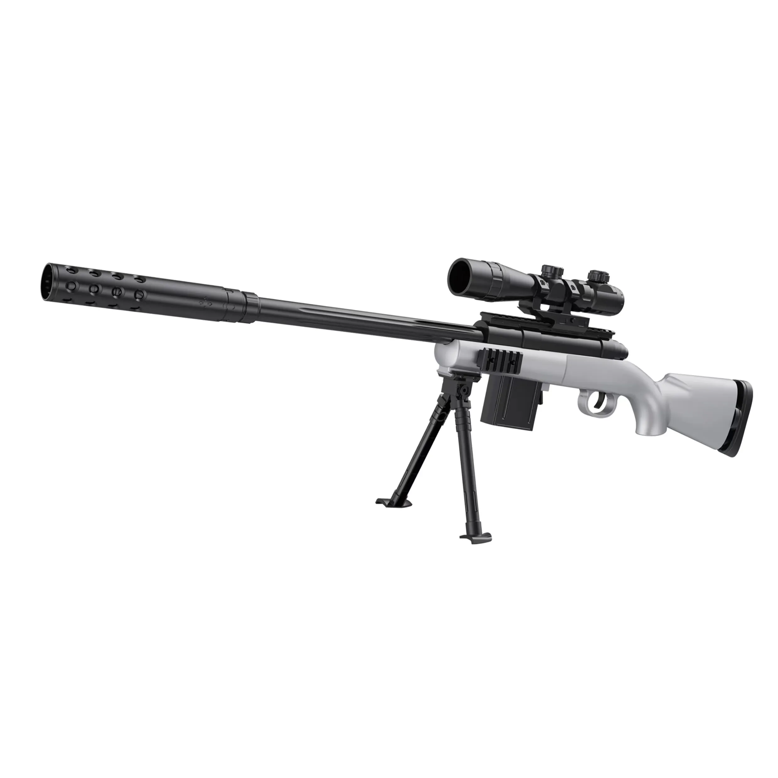M24 스나이퍼 쉘 배출 플라스틱 총 쉘 배출 소프트 총알 슈팅 게임 어린이를위한 소프트 총알 총 장난감