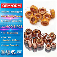 Bobine d'inductance toroïdale à faible DCR, haute puissance, revêtement époxy, qualité industrielle, télécommunications, facteur Q élevé, certifiée CE/RoHS
