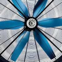 Ventilateur industriel mobile sans installation requise, moteur PMSM, économie d'énergie, ventilateur portable pour usine et entrepôt