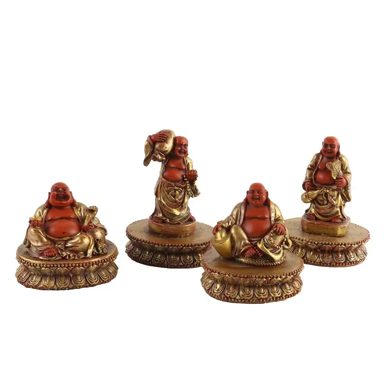 Dekorasi rumah Buddha Maitreya kerajinan Resin