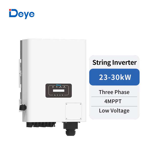Three Phase String Inverter 23KW 25KW 30KW Deye SUN-23/25/30K-G04-LV On-grid Deye Inverter in Stock