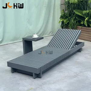 Modern lüks alüminyum veranda bahçe güneş şezlong otel plaj havuzu sunbed metal açık daybed