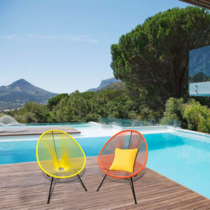 Silla de salón moderna, cojín, muebles de exterior, caña nórdica, silla de ratán de plástico - Product Image 6