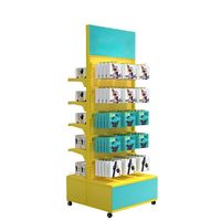 Étagère de bureau numérique 3C avec crochets sur quatre côtés, support rotatif pour lunettes, support d'affichage en métal en fer, personnalisation