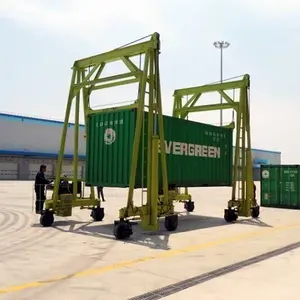 Mobil seyahat 40 ton hidrolik direk konteynerler kaldırma Mini portal vinçler fiyat