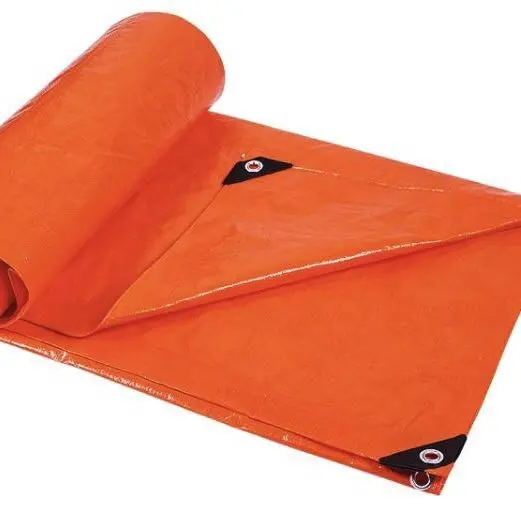 Orange color tarpaulin