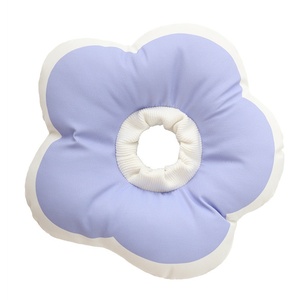 Effen Patroon Elizabethaan Halsband Voor Katten En Honden Anti-Lik Zachte Hoofddeksels Met Lint Decoratie Castratie Benodigdheden - Product Image 5