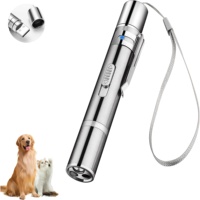 Giocattolo Laser Interattivo Automatico per Gatti, Moderno e Semplice, in Acciaio Inossidabile, Ricaricabile USB, Puntatore Portatile per Gatti da Interno