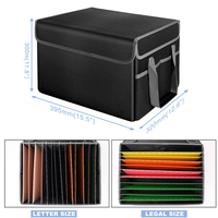 YIHUAXING Sac de rangement de documents en cuir de grande capacité étanche A4 classeur organisateur pochette de voyage avec des fonctionnalités pratiques