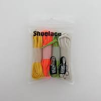 Emballage personnalisé pour lacets de sport, sac à fermeture éclair, tube, acceptez votre design, lacet enroulé uniquement, emballage avec coût de main-d'œuvre, pas de lacets