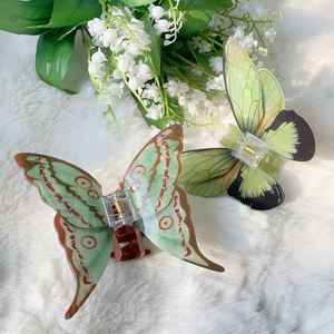 أحدث صيحات الموضة تصميم مشابك حية مقطع بألوان طبيعية ثلاثية الأبعاد محاكاة فراشة - Product Image 4