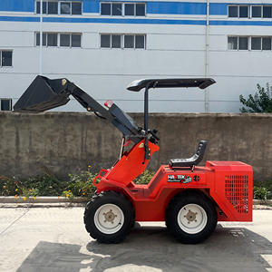 무료 배송 미니 스키드 스티어 로더 디젤 가솔린 엔진 HAVTEK 미니 스키드 스티어 소형 크롤러 추적 휠 프론트 로더 - Product Image 6