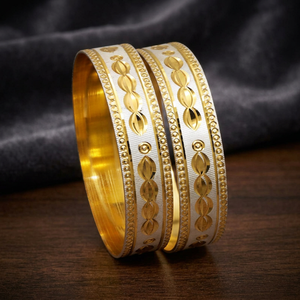 Brazaletes de Latón Chapados en Oro de Dos Tonos, Estilo Sudafricano, Corte Láser, 15MM, CNC, Venta al por Mayor - Product Image 5