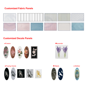 Prezzo di fabbrica stile americano Lt. Rosa sfumato argento finitura metallo scrigno Crepe interno per il funerale - Product Image 5