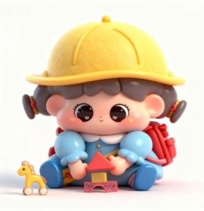 OEM Personnalisé Mignon Mini Étudiante Fille Design Original Boîte Mystère Résine Vinyle PVC Abs Action Figures - Product Image 1