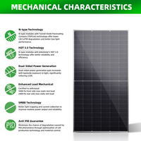 Panel Surya Jinko Solar Efisiensi Tinggi 710W 715W 720W 725W 730W 735W Panel Surya Kaca Ganda Modul Surya Bifasial