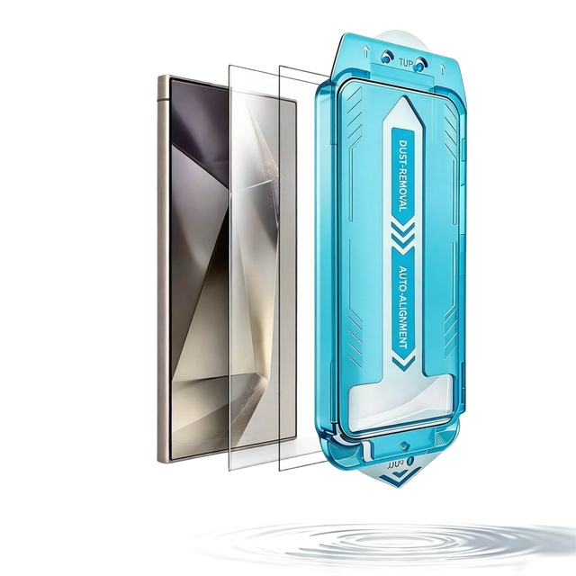 Dust Removal Anti Static Full Glue Transparent Screen Protector for samsung S24 S26 S25 Ultra S25 EdgeTempered Glass