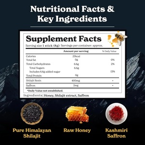 Bâtonnets de Miel Bio Pur de Shilajit de l'Himalaya Vorx Biotech – Boost d'Énergie Masculine – Marque Privée – Usine de Miel Vital - Product Image 3