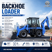 Chargeuse-pelleteuse haute performance FULCORE avec moteur diesel et grande capacité de déchargement pour la construction de fossés de drainage