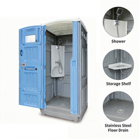 Toilettes portables d'extérieur, toilettes préfabriquées pour le camping, prix des toilettes chimiques portables pour l'extérieur, bureau, parc, école, hôpital, atelier