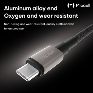 Câble USB C vers USB A Miccell avec charge rapide 2.4A et design tressé, comme un câble de données durable <span class=keywords><strong>pour</strong></span> les téléphones et les montres - Product Image 4