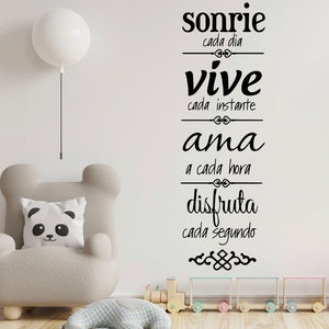 Vinilo Decorativo Autoadhesivo para Pared con Frase <span class=keywords><strong>de</strong></span> las Reglas del Hogar Español, Mural para Dormitorio - Product Image 6