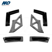 GT500 Track Edition Style Impression par transfert d'eau Aileron arrière en fibre de carbone pour Ford Mustang 2015-2023