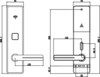 Sistema de Gestión Hotelera YGS, Control Móvil de Cerraduras de Puertas, Sistema de Tarjetas de Habitación, Cerradura Inteligente para Puertas, Cerradura de Puerta sin Llave para Hotel