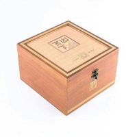 Boîte cadeau en bois de luxe à charnières avec fermeture métallique, logo gravé sur mesure, boîte en bois avec insert en mousse EVA pour pot à thé en verre