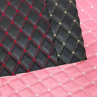 Housse de siège de voiture en cuir synthétique PVC, rembourrage en éponge Rexine, couture matelassée en broderie véritable, pour chaise, canapé, rembourrage