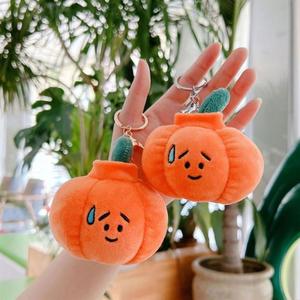 Kawaii Plush Orange Pumpkin Plush Keychains <b>Toys</b> Accessories Pendant Stuffed Animal Wholesale Halloween Gift Keychain - Product Image 4