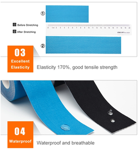 Bande musculaire de physiothérapie sportive, bande médicale, bande kinesiologique - Product Image 5