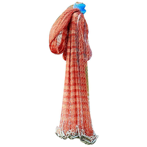 Épuisette de pêche en nylon de 4 à 12 pieds avec lestes en acier pour lancer manuel - Product Image 5