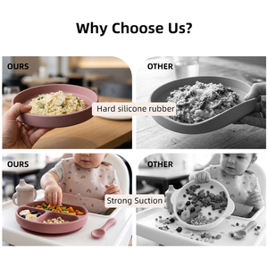 Ensemble de 18 ustensiles et assiettes en silicone antidérapants de qualité alimentaire <span class=keywords><strong>pour</strong></span> la diversification alimentaire des bébés et des tout-petits - Product Image 5