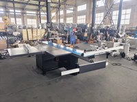 Scie à panneaux horizontale à table coulissante de haute précision, précision de 0,1 mm, machine de découpe du bois motorisée pour panneaux de particules MDF