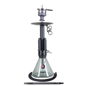 Rocket Shisha Venta superior Alta calidad Negro Acero inoxidable <span class=keywords><strong>Amy</strong></span> <span class=keywords><strong>Deluxe</strong></span> Hookah Narguile Shisha Fumar Set Hookah - Product Image 1
