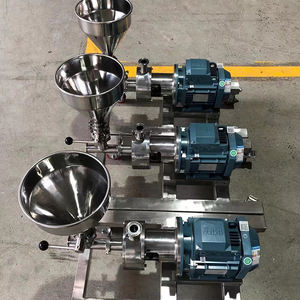 Homogénéisateur de mélangeur d'émulsifiant de pompe à cisaillement élevé en ligne de qualité alimentaire pour crème cosmétique, huile, poudre liquide, capacité <span class=keywords><strong>Ti</strong></span> 40L - Product Image 1