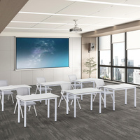 Fabricant de mobilier scolaire moderne et table rectangulaire en bois pour les salles de classe et les bureaux, table pour étudiants peu encombrante