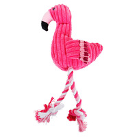 Vente en gros de jouets en peluche durables et écologiques pour petits animaux de compagnie en forme de panda résistant aux morsures avec des dents de meulage jouet pour chien grinçant