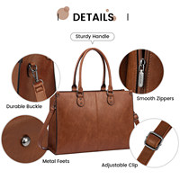 Sacs à main d'affaires LOVEVOOK 2025 en cuir PU vintage de luxe pour femmes, sacs fourre-tout spacieux pour ordinateur portable, vente en gros